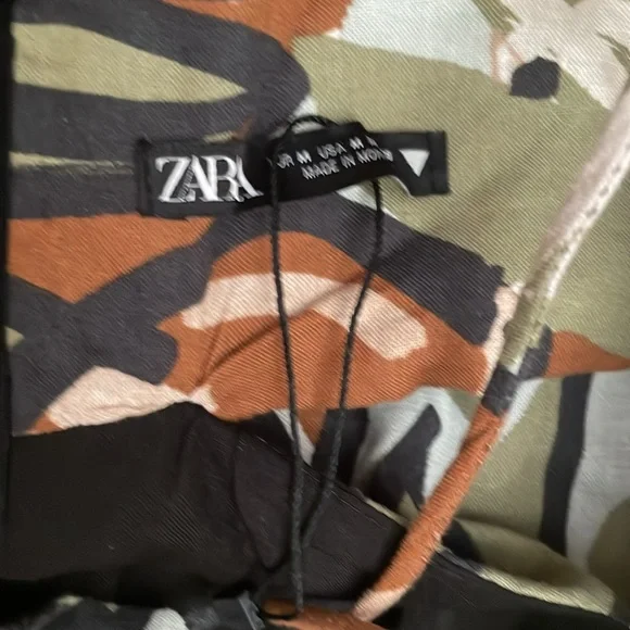 Zara tropical print peekaboo dress NWOT - Picture 12 of 13